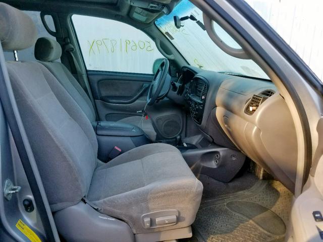 5TDBT44A13S142367 - 2003 TOYOTA SEQUOIA SR GRAY photo 5