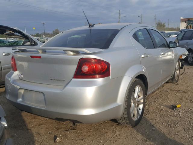 1B3BD1FG8BN541442 - 2011 DODGE AVENGER MA SILVER photo 4