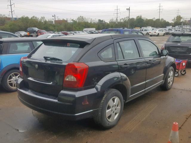 1B3HB28B38D770603 - 2008 DODGE CALIBER BLACK photo 4