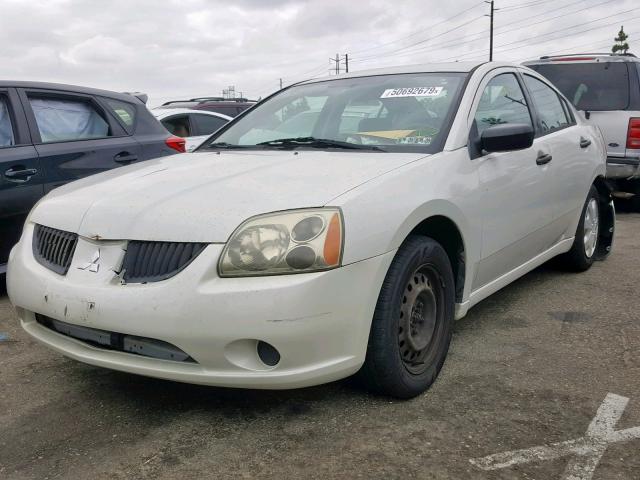 4A3AB26F56E026012 - 2006 MITSUBISHI GALANT DE WHITE photo 2