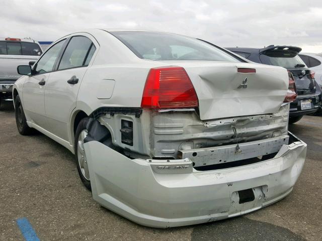 4A3AB26F56E026012 - 2006 MITSUBISHI GALANT DE WHITE photo 3