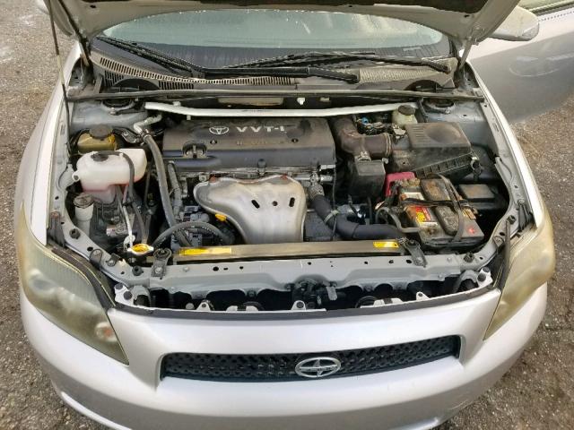 JTKDE167X80221073 - 2008 TOYOTA SCION TC ვერცხლისფერი ფოტო 7