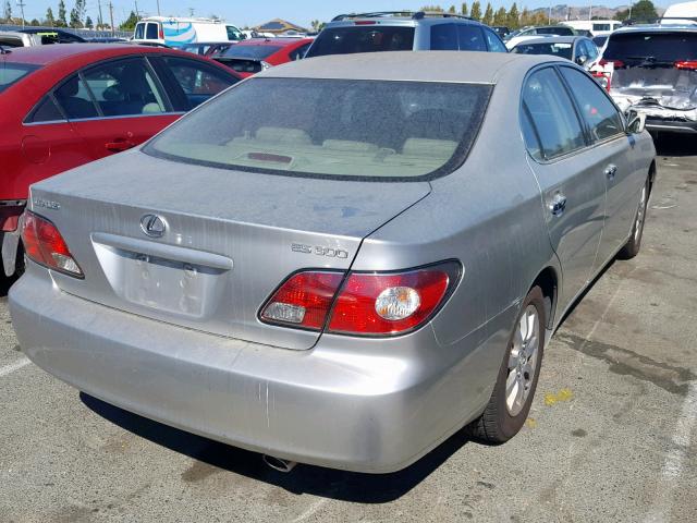 JTHBF30G135038347 - 2003 LEXUS ES 300 SILVER photo 4