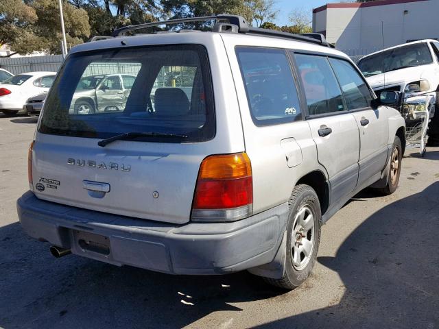 JF1SF6358YG711522 - 2000 SUBARU FORESTER L SILVER photo 4