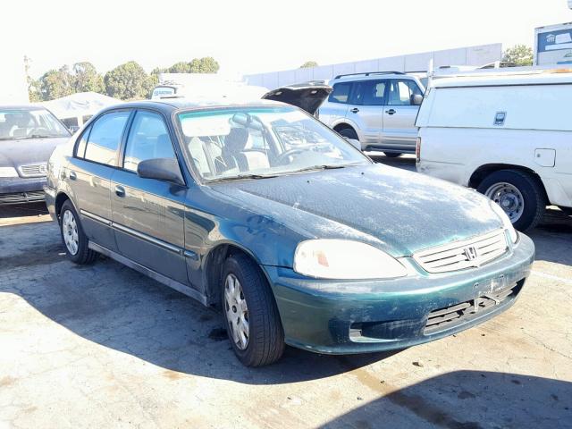 2HGEJ6612YH514981 - 2000 HONDA CIVIC BASE GREEN photo 1