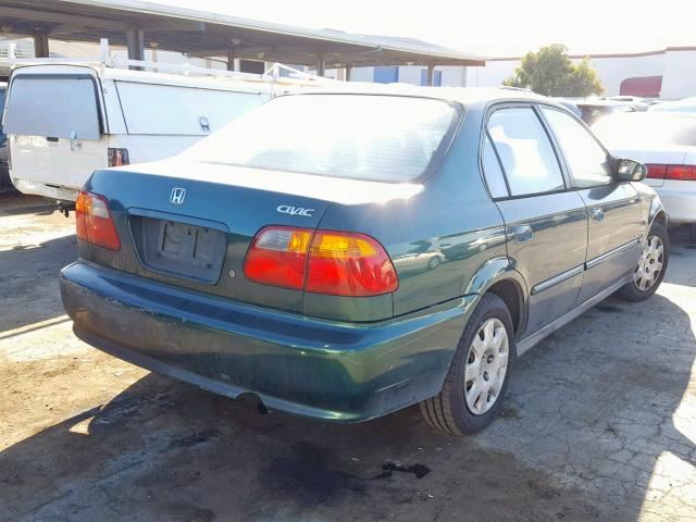 2HGEJ6612YH514981 - 2000 HONDA CIVIC BASE GREEN photo 4