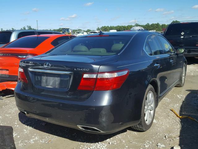 JTHBL46F475025319 - 2007 LEXUS LS 460 GRAY photo 4