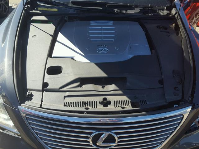 JTHBL46F475025319 - 2007 LEXUS LS 460 GRAY photo 7