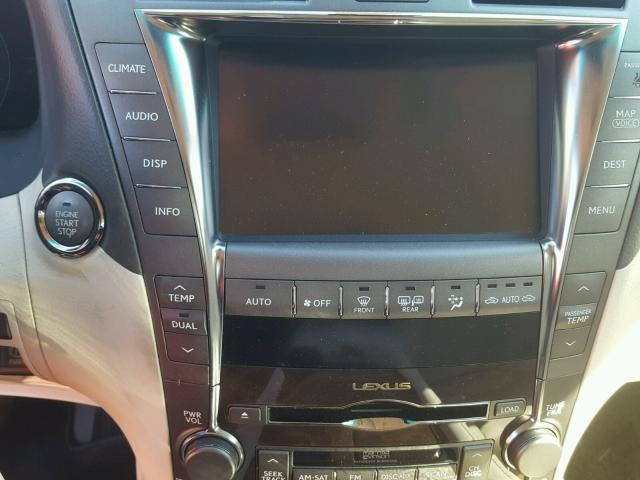 JTHBL46F475025319 - 2007 LEXUS LS 460 GRAY photo 9