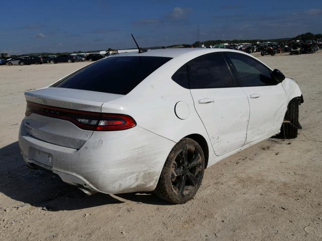 1C3CDFBB3FD146496 - 2015 DODGE DART SXT WHITE photo 4