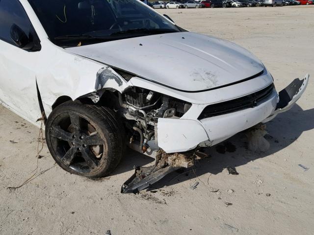 1C3CDFBB3FD146496 - 2015 DODGE DART SXT WHITE photo 9