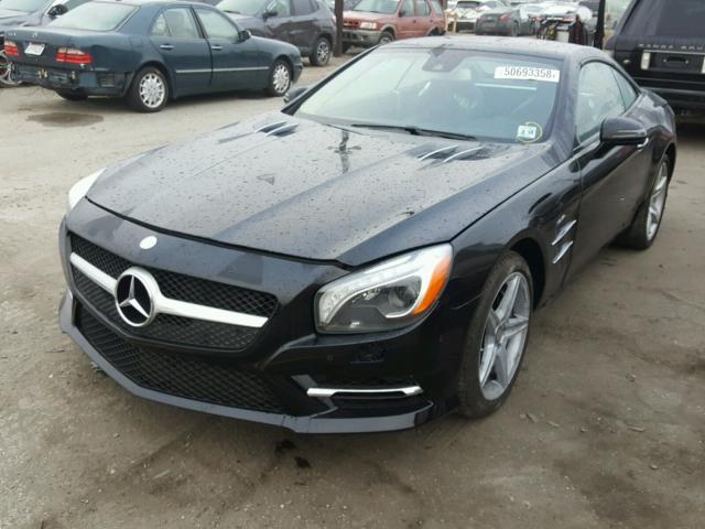 WDDJK7DA5DF001356 - 2013 MERCEDES-BENZ SL 550 BLACK photo 2