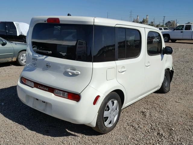 JN8AZ2KR0AT167125 - 2010 NISSAN CUBE BASE WHITE photo 4