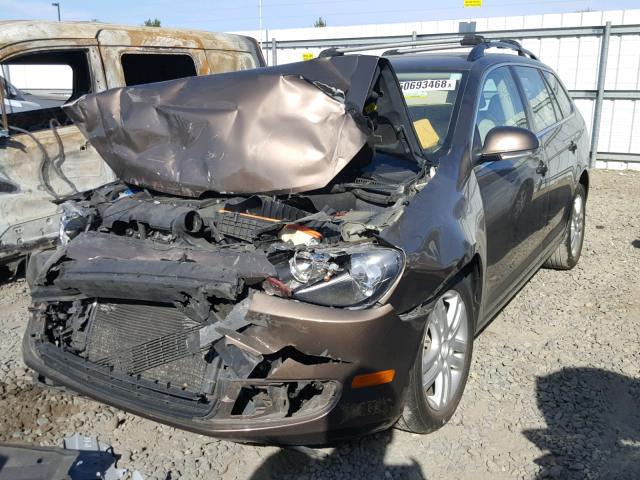 3VWML8AJ0BM615577 - 2011 VOLKSWAGEN JETTA TDI BROWN photo 2