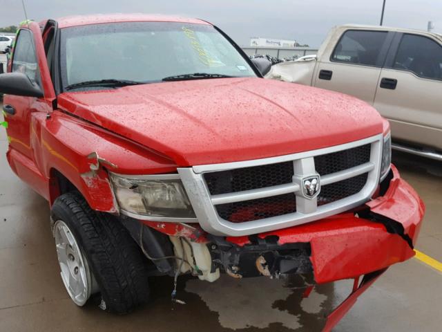 1D7HE38K08S599435 - 2008 DODGE DAKOTA SXT RED photo 7