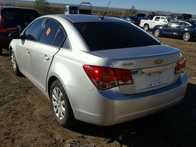 1G1PC5SH7B7177508 - 2011 CHEVROLET CRUZE LS SILVER photo 3