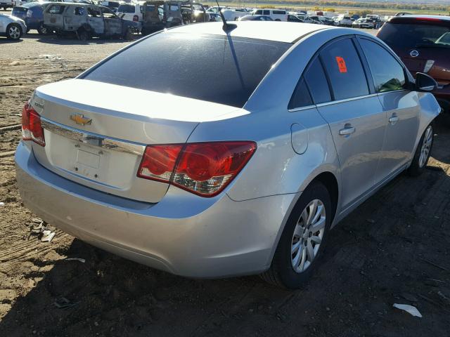 1G1PC5SH7B7177508 - 2011 CHEVROLET CRUZE LS SILVER photo 4