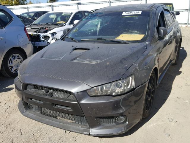 JA3AW86VX8U049911 - 2008 MITSUBISHI LANCER EVO CHARCOAL photo 2