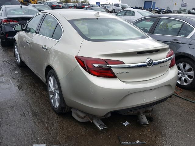 2G4GN5EX9E9247092 - 2014 BUICK REGAL PREM GOLD photo 3