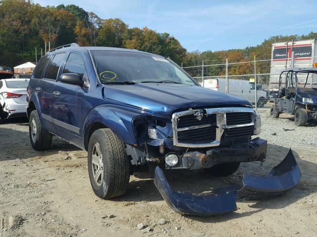 1D4HB48N06F156472 - 2006 DODGE DURANGO SL BLUE photo 1