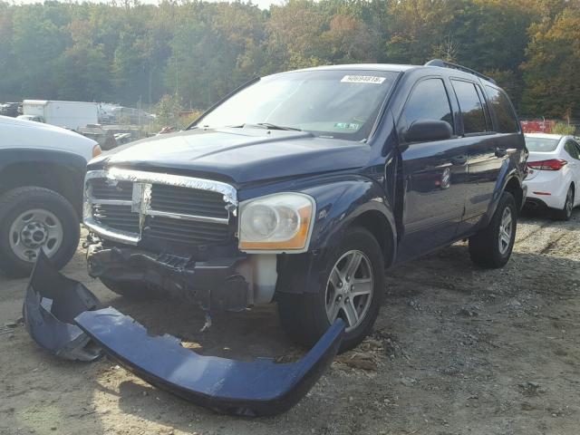 1D4HB48N06F156472 - 2006 DODGE DURANGO SL BLUE photo 2