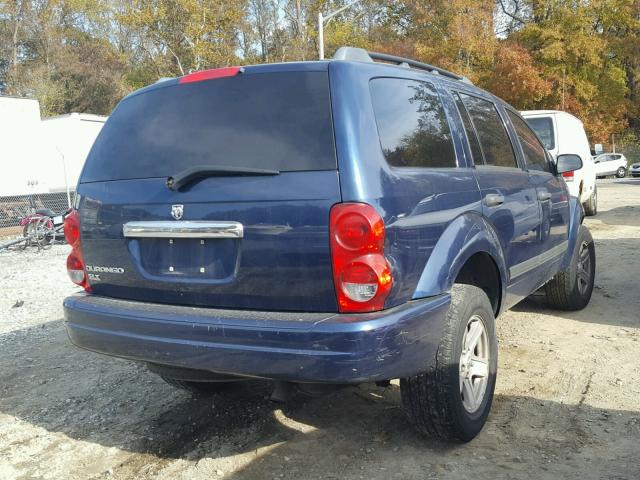 1D4HB48N06F156472 - 2006 DODGE DURANGO SL BLUE photo 4