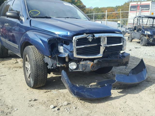 1D4HB48N06F156472 - 2006 DODGE DURANGO SL BLUE photo 9