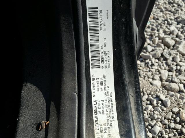 1C3BCBEG1DN659445 - 2013 CHRYSLER 200 TOURIN BLACK photo 10