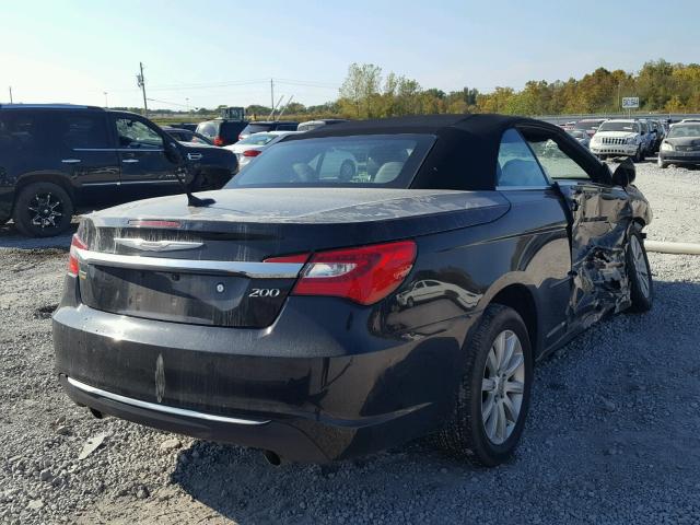 1C3BCBEG1DN659445 - 2013 CHRYSLER 200 TOURIN BLACK photo 4