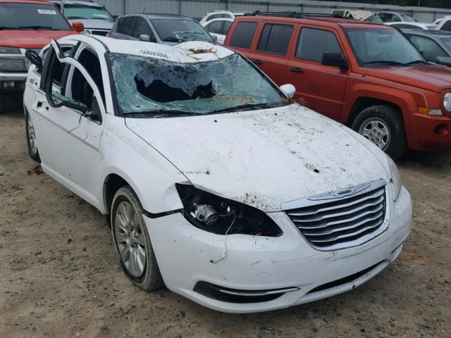 1C3CCBAB5DN640945 - 2013 CHRYSLER 200 LX WHITE photo 1