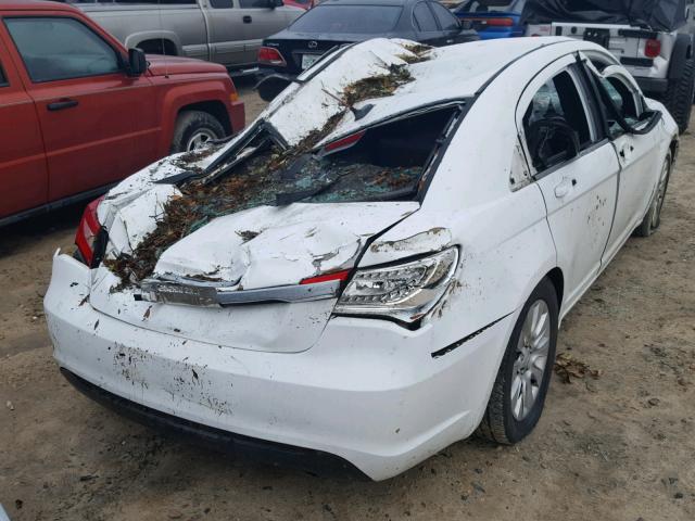 1C3CCBAB5DN640945 - 2013 CHRYSLER 200 LX WHITE photo 4