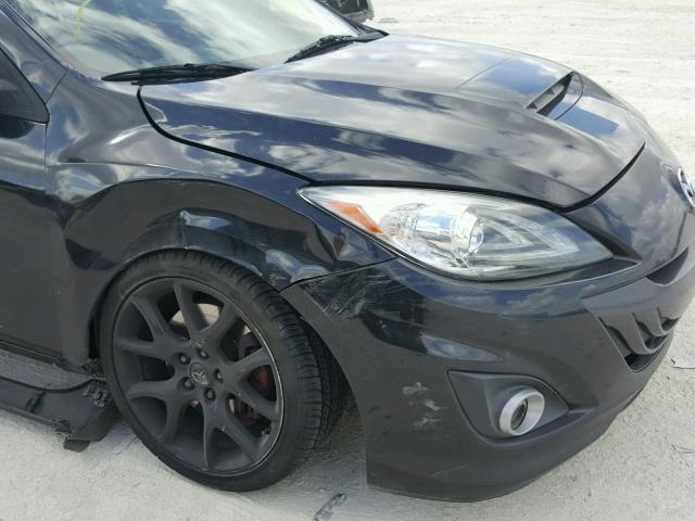 JM1BL1K32B1486322 - 2011 MAZDA SPEED 3 BLACK photo 9