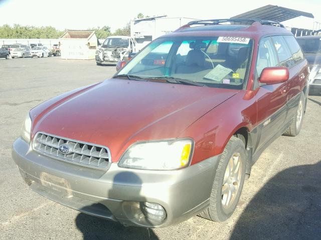 4S3BH686437646019 - 2003 SUBARU LEGACY OUT TWO TONE photo 2