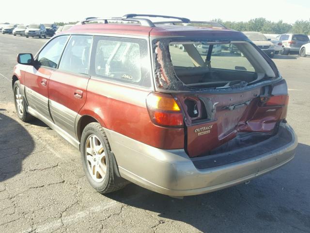 4S3BH686437646019 - 2003 SUBARU LEGACY OUT TWO TONE photo 3