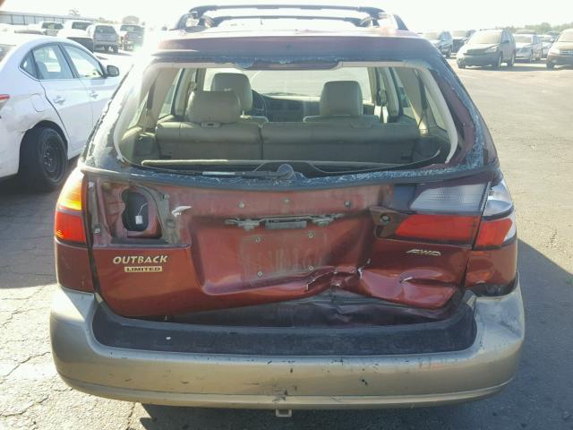 4S3BH686437646019 - 2003 SUBARU LEGACY OUT TWO TONE photo 9