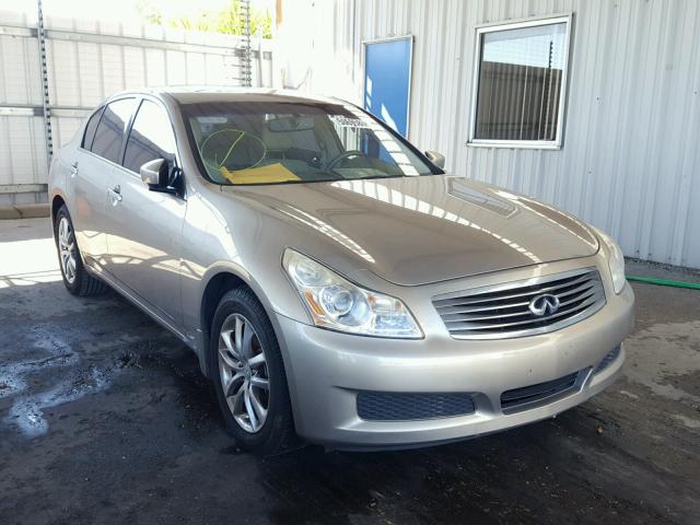 JNKCV61F69M351570 - 2009 INFINITI G37 BEIGE photo 1