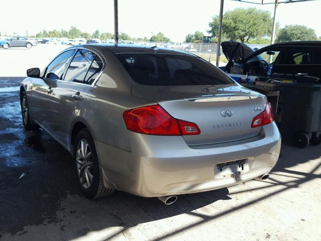 JNKCV61F69M351570 - 2009 INFINITI G37 BEIGE photo 3