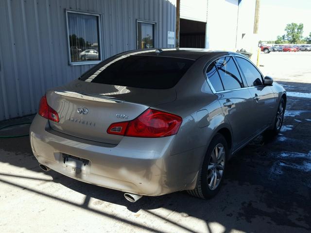 JNKCV61F69M351570 - 2009 INFINITI G37 BEIGE photo 4