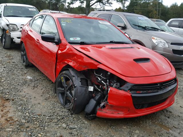 1C3CDFBB4GD645390 - 2016 DODGE DART SXT RED photo 1