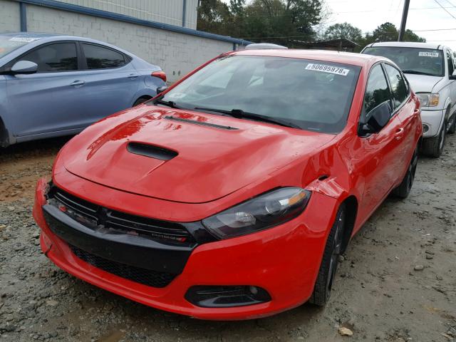 1C3CDFBB4GD645390 - 2016 DODGE DART SXT RED photo 2