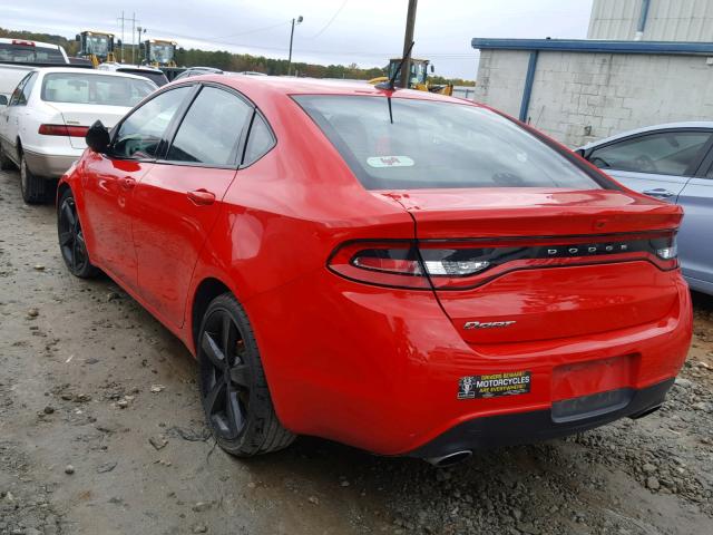 1C3CDFBB4GD645390 - 2016 DODGE DART SXT RED photo 3