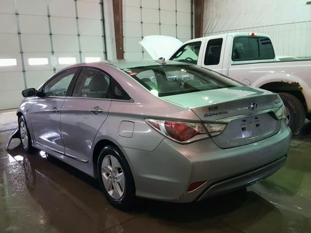 KMHEC4A48CA034865 - 2012 HYUNDAI SONATA HYB SILVER photo 3