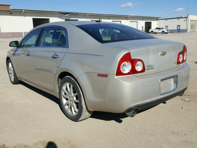 1G1ZK577X9F101826 - 2009 CHEVROLET MALIBU LTZ 金色 照片 3