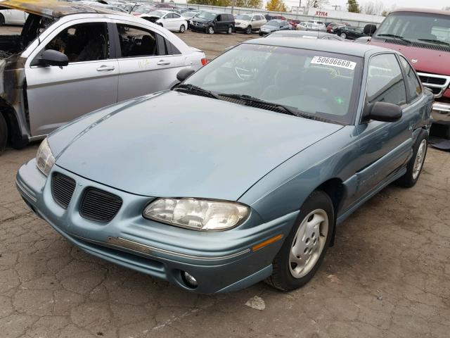 1G2NE12T0VC840715 - 1997 PONTIAC GRAND AM S GREEN photo 2