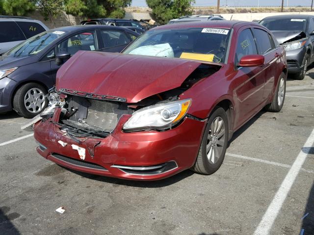 1C3CCBBB9DN688799 - 2013 CHRYSLER 200 TOURIN RED photo 2