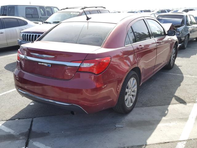 1C3CCBBB9DN688799 - 2013 CHRYSLER 200 TOURIN RED photo 4