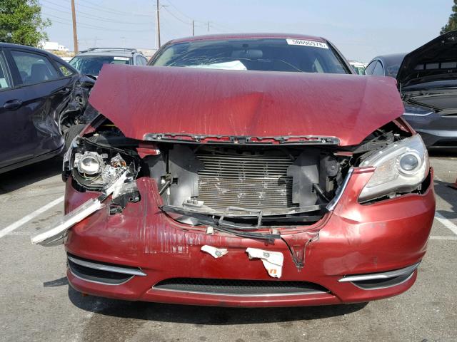 1C3CCBBB9DN688799 - 2013 CHRYSLER 200 TOURIN RED photo 9