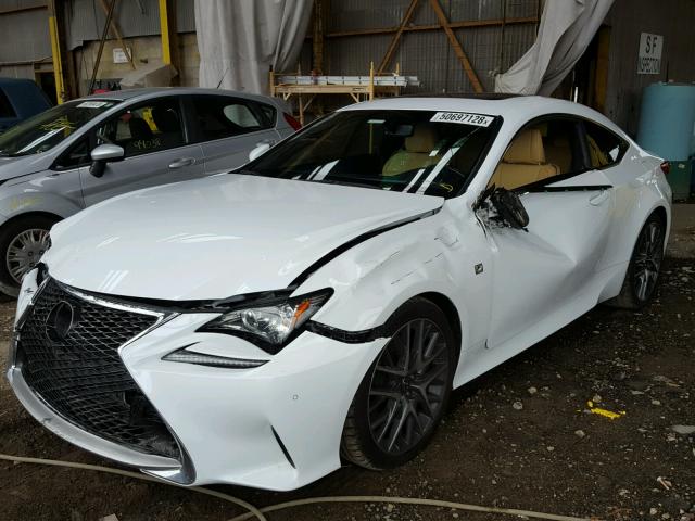 JTHHA5BC6G5004490 - 2016 LEXUS RC 200T WHITE photo 2