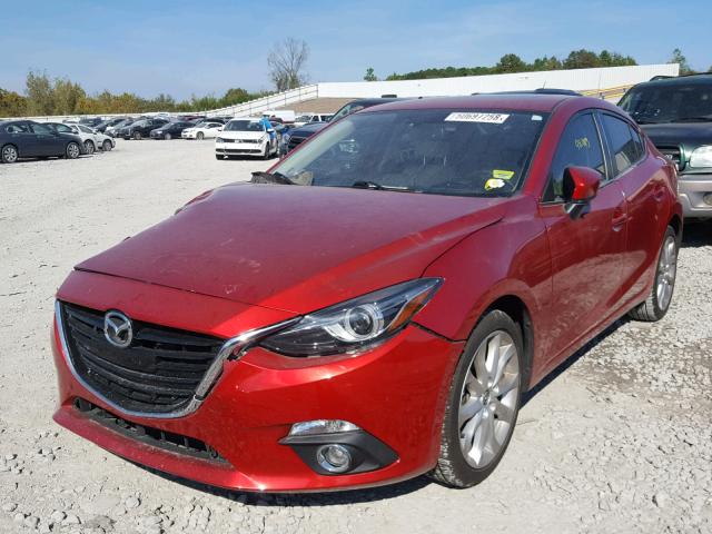 JM1BM1W32F1232266 - 2015 MAZDA 3 GRAND TO RED photo 2