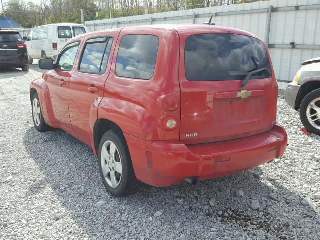 3GNCA13D68S710823 - 2008 CHEVROLET HHR LS Կարմիր լուսանկար 3